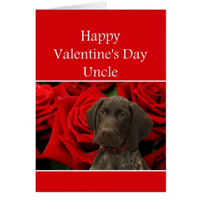 Uncle Glossy Grizzly Valentine Puppy Love (Front)