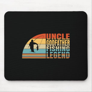 Uncle Godfather And Fishing Legend Mouse Pad