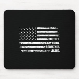 Uncle Godfather Legend Fun Best Funny Uncle  Mouse Pad