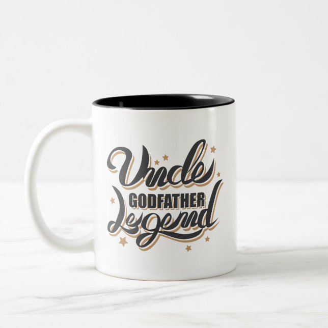 Uncle Godfather Legend Two-Tone Coffee Mug (Left)
