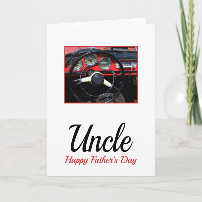 Uncle  Happy Father's Day Card (Front)