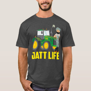Uncle Jee Punjabi Farmer Jatt Life Tractor T-Shirt