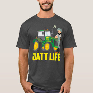 Uncle Jee Punjabi Farmer Jatt Life Tractor T-Shirt