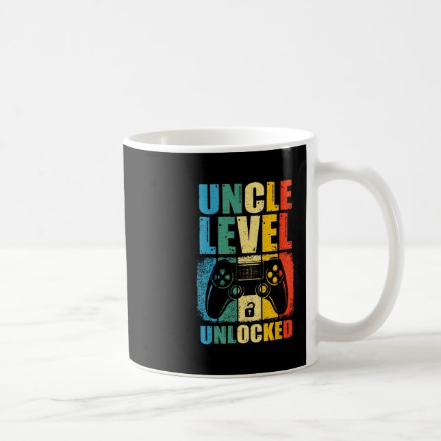 Uncle Level Unlocked Leveled Up To Uncle Promoted  Coffee Mug (Right)