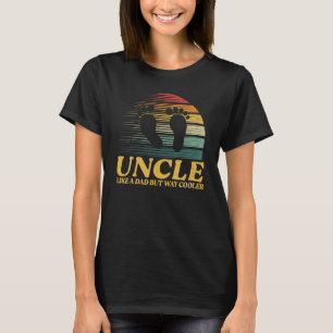 Uncle Like A Dad But Way Cooler Men Vintage Decor T-Shirt