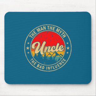 Uncle Man Myth Bad Influence Graphic Art Mouse Pad