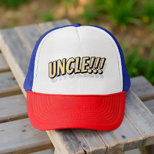 Uncle!!! Modern Simple Cool Comic Trucker Hat
