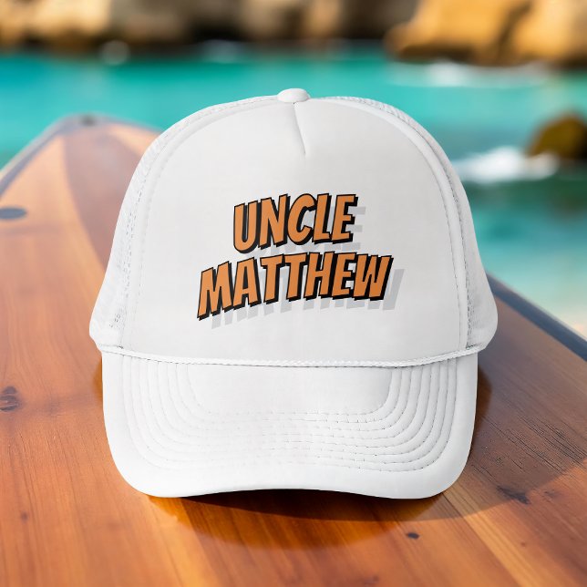 Uncle Modern Simple Cool Comic Trucker Hat (Creator Uploaded)