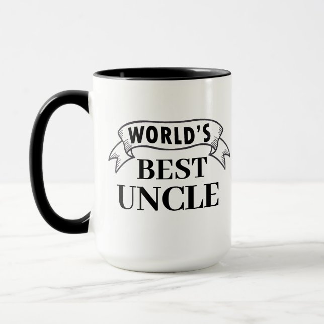 Uncle Mug - Worlds Best Uncle Personalised Gift (Left)