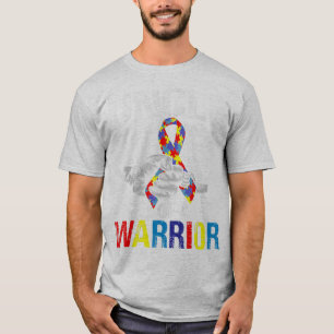 Uncle of a Warrior Autism Awareness Tee Gift for B