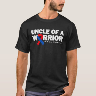 Uncle Of A Warrior CHD Congenital Heart Defect Awa T-Shirt