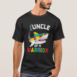 Uncle Of A Warrior Love Autistic Kids Autism Aware T-Shirt