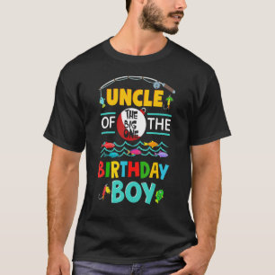 Uncle of Big One 1st Birthday Boy Matching Family T-Shirt