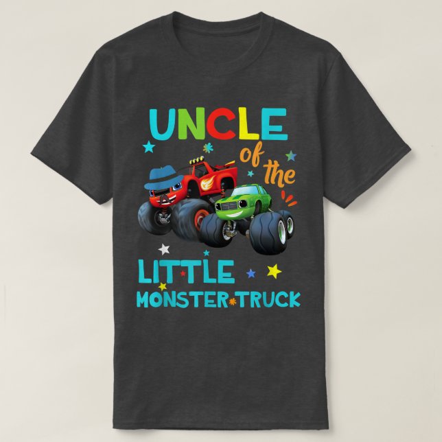 Uncle Of Monster Truck Birthday Family Shirts Matc (Design Front)