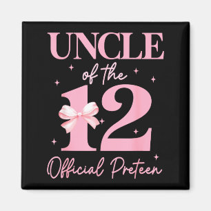 Uncle Of The 12 Official Pre-teen Birthday Girl 12 Magnet