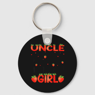 Uncle Of The Berry First Birthday Girl Strawberry Key Ring