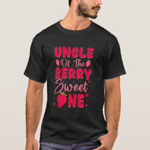 Uncle Of The Berry Sweet One 1st Birthday Strawber T-Shirt