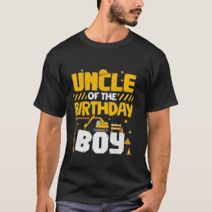 Uncle Of The Birthday Boy Construction Family Deco T-Shirt
