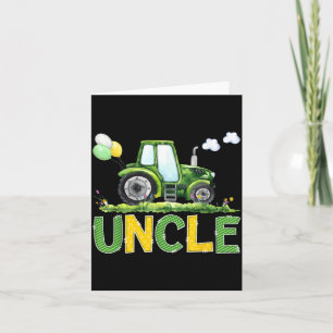 Uncle of The Birthday Boy Farm Tractors Family Card