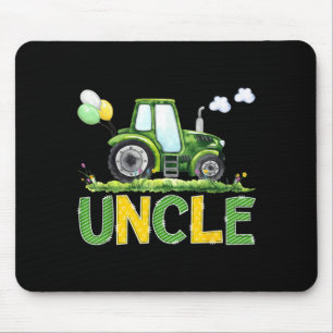 Uncle of The Birthday Boy Farm Tractors Family Mouse Pad