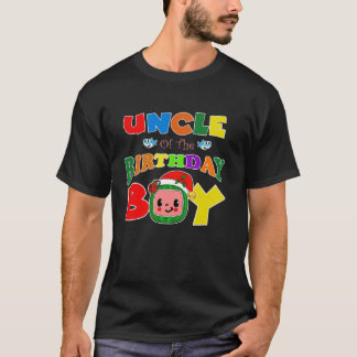 Uncle Of The Birthday Boy Funny Melon Family Match T-Shirt