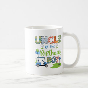 Uncle Of The Birthday Boy Golf Lover Family Matchi Coffee Mug