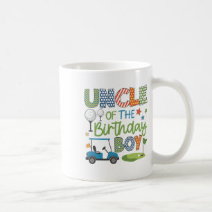 Uncle Of The Birthday Boy Golf Sport Family Matchi Coffee Mug