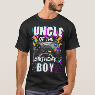 Uncle of the Birthday Boy Matching Video Game Birt T-Shirt