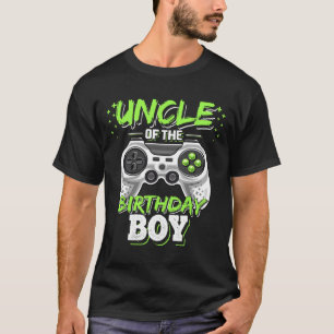 Uncle Of The Birthday Boy Matching Video Game Birt T-Shirt