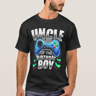 Uncle Of The Birthday Boy Matching Video Game Birt T-Shirt