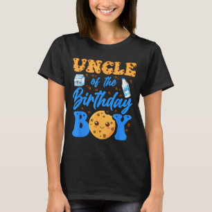 Uncle Of The Birthday Boy Milk And Cookies 1st T-Shirt