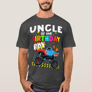Uncle Of The Birthday Boy Monster Truck Blaze Car  T-Shirt