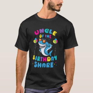 Uncle of the Birthday Boy Shark Lover Kids Family  T-Shirt