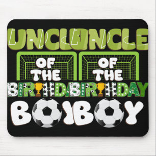 Uncle Of The Birthday Boy Soccer Family Party Deco Mouse Pad