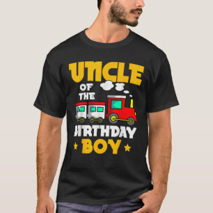 Uncle Of The Birthday Boy Train Railway Bday Celeb T-Shirt