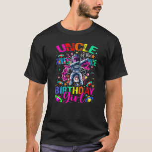 Uncle Of The Birthday Girl Astronaut Boy Space The T-Shirt