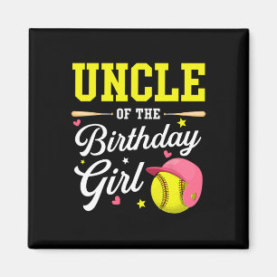 Uncle Of The Birthday Girl Softll Player Theme B-d Magnet