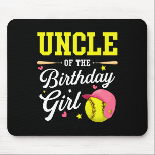 Uncle Of The Birthday Girl Softll Player Theme B-d Mouse Pad