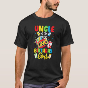 Uncle of the Birthday Girl  Uno Daddy Papa Father  T-Shirt
