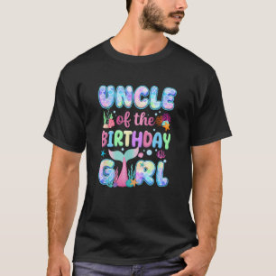 Uncle Of The Birthday Mermaid Girl Family Matching T-Shirt