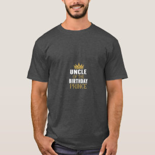 Uncle Of The Birthday Prince Boys Bday Party For T-Shirt