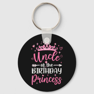 Uncle Of The Birthday Princess Birthday Girl Kid Key Ring