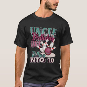 Uncle Of The Bithday Rolling Into 10 T-Shirt