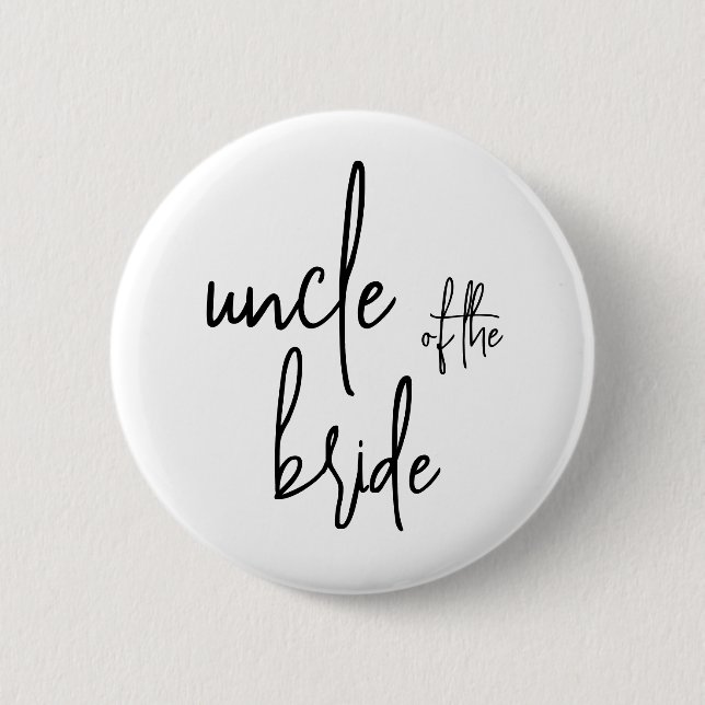 Uncle of the bride  button (Front)