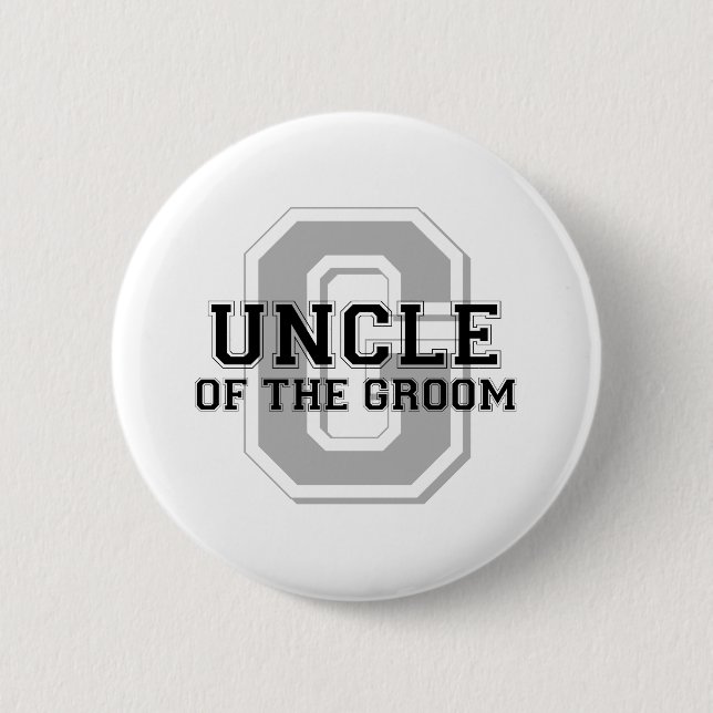 Uncle of the Groom Cheer 6 Cm Round Badge (Front)