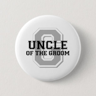 Uncle of the Groom Cheer 6 Cm Round Badge