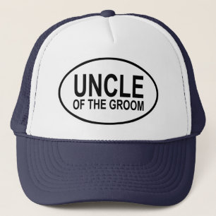 Uncle of the Groom Wedding Oval Trucker Hat
