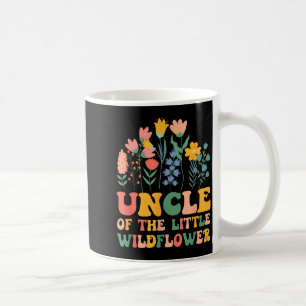 Uncle of the little wildflower baby birthday party coffee mug