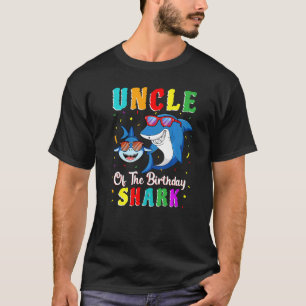 Uncle Of The Shark Birthday Family Matching Birthd T-Shirt