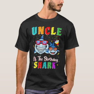 Uncle Of The Shark Birthday Family Matching Birthd T-Shirt
